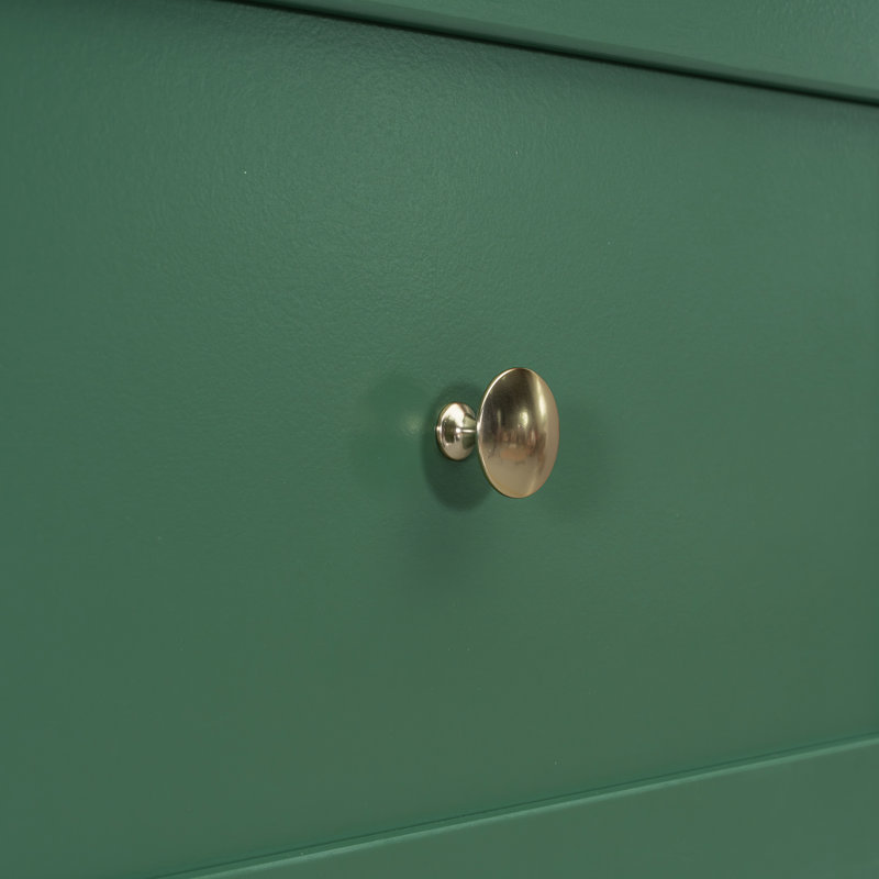Murphy Bed With Large Drawers, Queen, Green