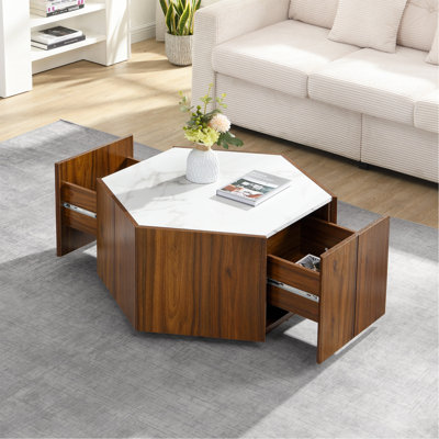 Table basse Hexagonal Rustic