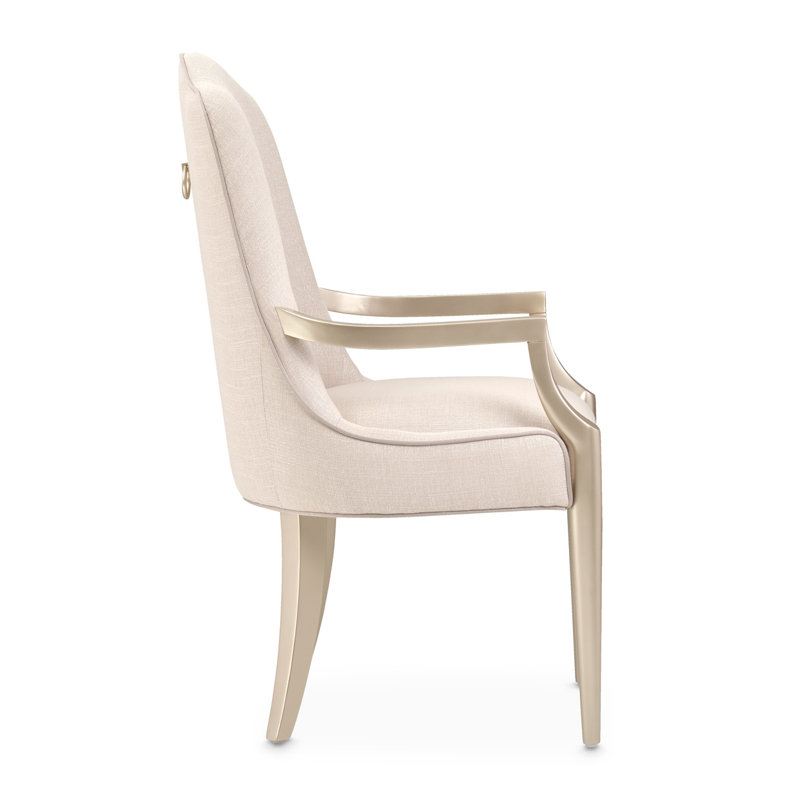 Malibu Crest Upholstered Arm Chair, Chardonnay
