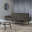 Fortier 3 Seater Velvet Sofa Bed-971234523