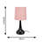Riorita Pair of Chrome Touch Table Lamps with Fabric Shade and LED Bulbs-934045551-934045537-934045549