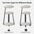Round End Table Side Table With 3-Tier Shelves (Set of 2)-1690447194