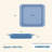 Farberware Easy Solutions Nonstick Bakeware Square Cake Pan, 9 Inch, Blue
