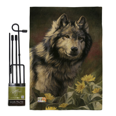 Double Sided 18.5'' H x 13'' W Polyester Animal Garden Flag