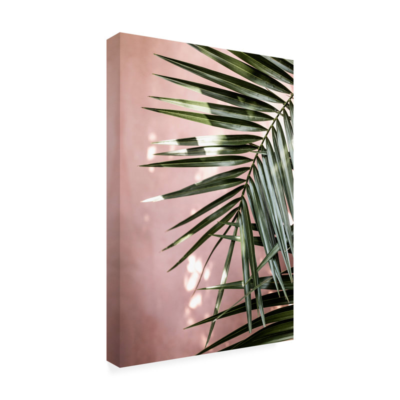 «Palm Leaves 23 on Canvas» par Mareike Bohmer, reproduction, H 19 po x l 12 po x P 2 po