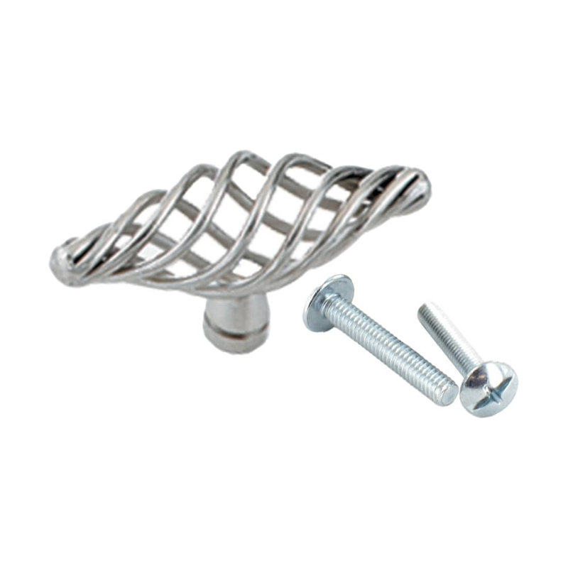 Paquet de 25 boutons d'armoire Outwater - Fabrication moderne en alliage de zinc, 2 7/8", Nickel satiné