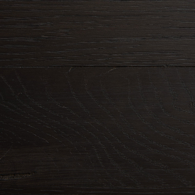 Posada L-Shaped Desk - Amber Oak Veneer, Worn Black Oak