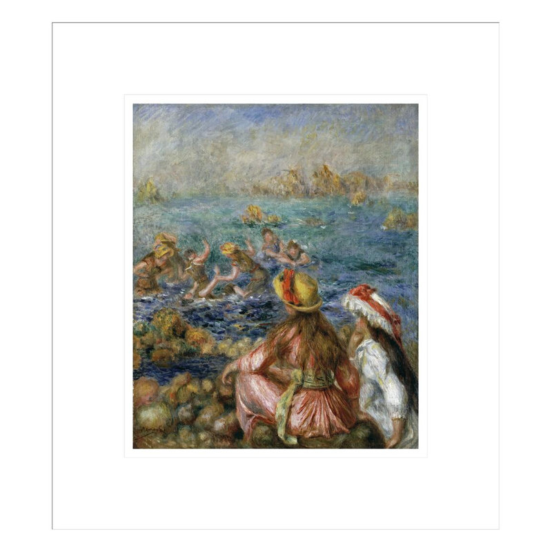«The Bathers» par Pierre-Auguste Renoir, impression giclée encadrée, H 15,42 po x l 13,75 po