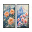 Pivoines et le sommet de la montagne I - Collection d'art mural floral 2 panneaux-1483204248-1483204228