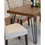 Ensemble de salle à manger 5 pièces, table à manger en épingle à cheveux avec 4 chaises, 4 options de couleurs-1294578517-1294578519