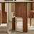 Beige Rock Slab Rectangular Dining Table Sets-270108398-270108392