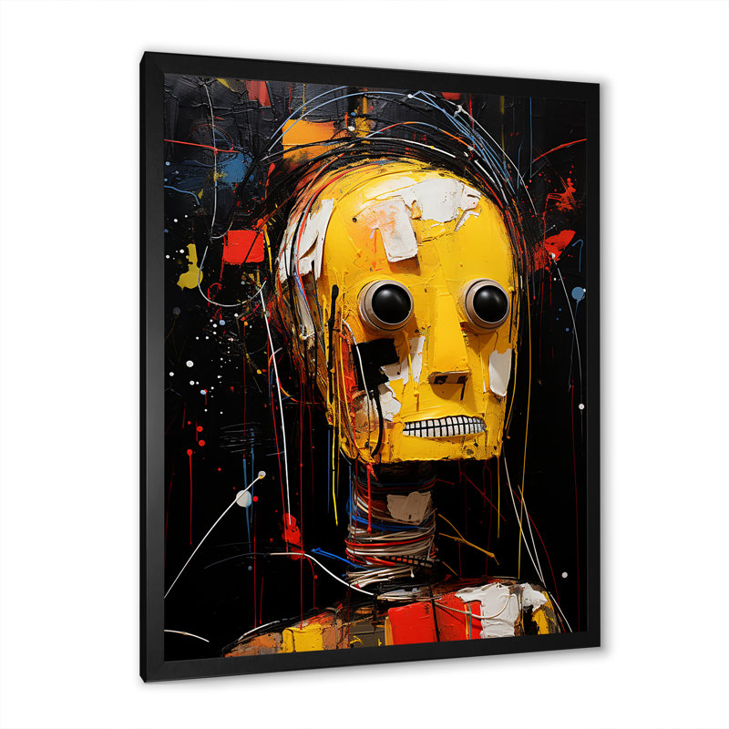 «The Rise Of Robot Portrait», Cadre photo noir, H 32 po x l 16 po x P 1 po