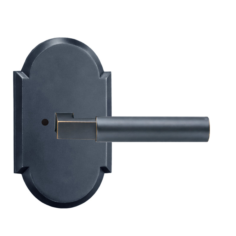 Levier d'intimité Bravura 845-G2 sur rosette arquée en bronze huilé