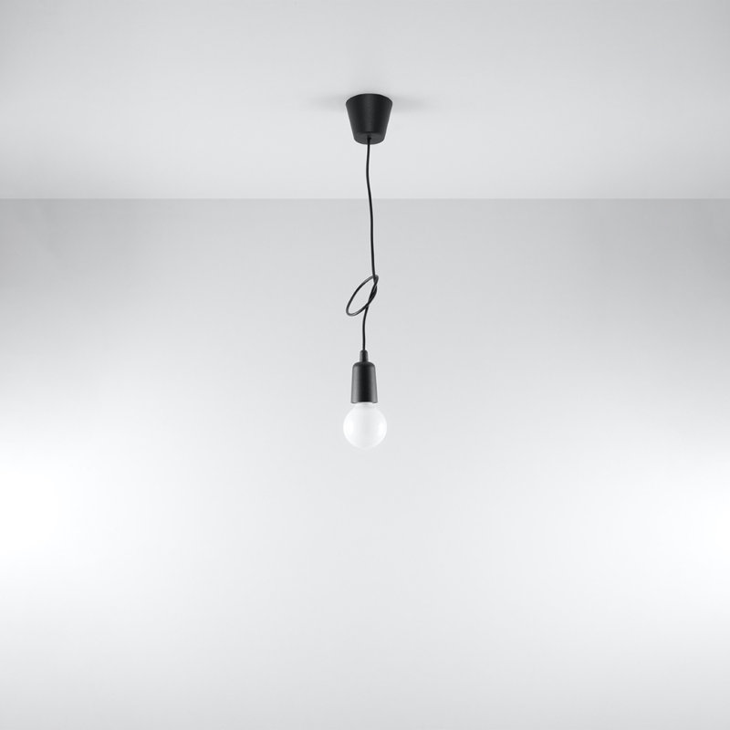 Borofsky 1 - Light White Pendant, Black