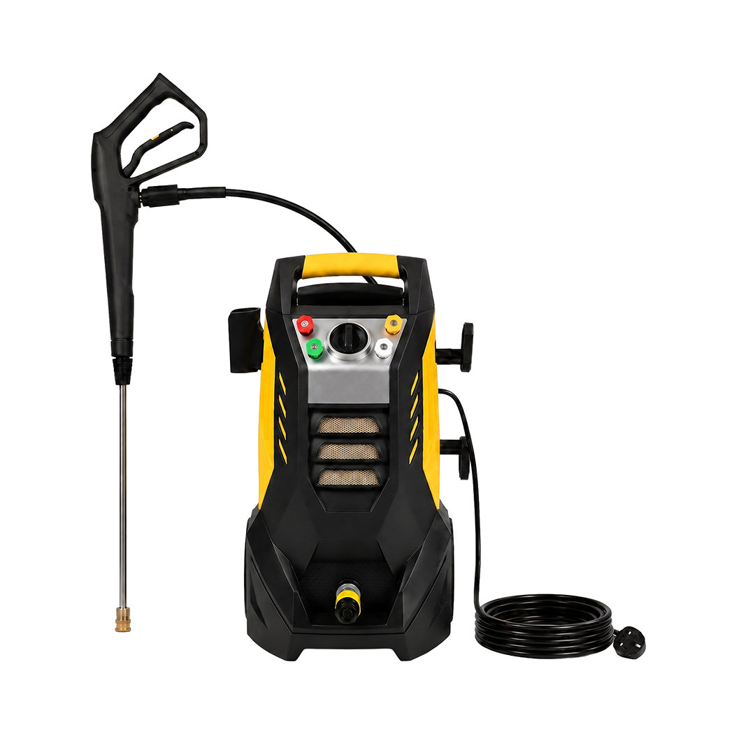 Spector Pressure Washers 2200W with Foam Bottle Patio for Car Cleaning Yellow
