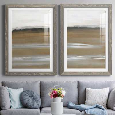 «Field of Gold I», ensemble de 2 reproductions d'art