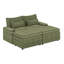 Canapé modulaire à assise profonde avec rangement pour accoudoirs et porte-gobelet-118318287