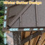 24 pi L 14 pi. D Pavillon de jardin en aluminium avec double toit