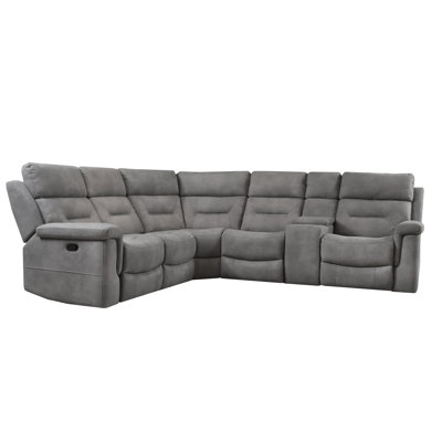 Grayson 107" Modular Reclining Sectional with Storage Console
