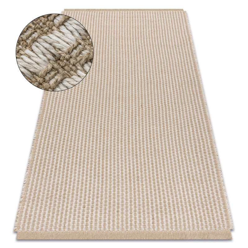 Northfleet Jute / Sisal Flatweave Area Rug, Rectangular 60 x 100cm