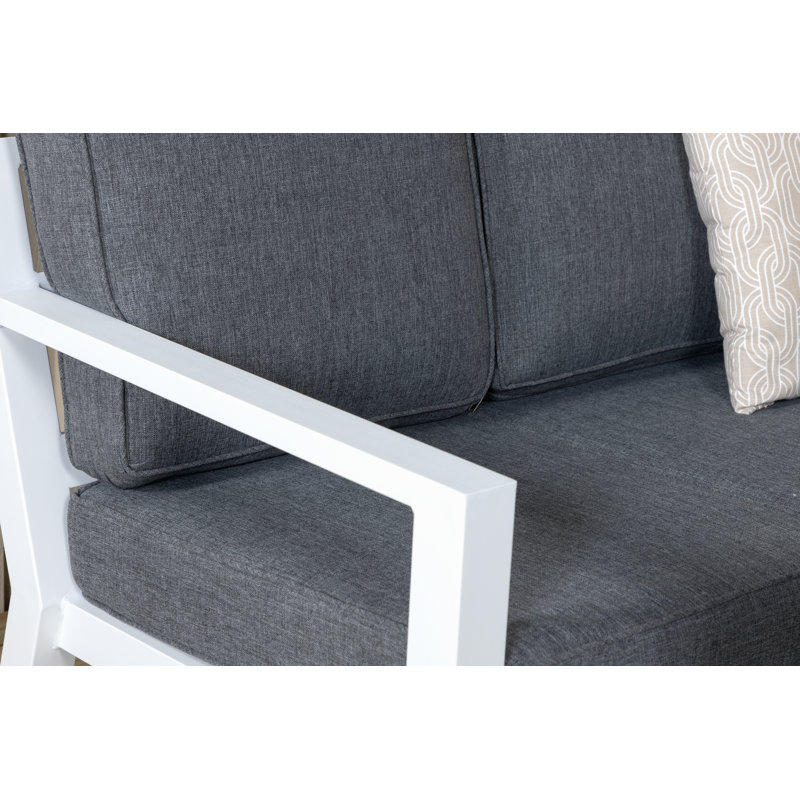 Imma 4 - Person Seating Group with Cushions, White