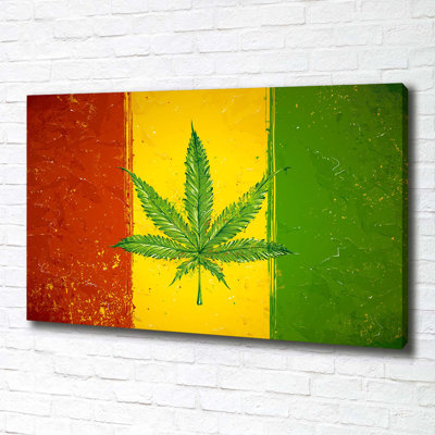 Rasta Flag - Wrapped Canvas Print