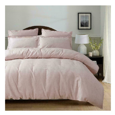 Zuniga Duvet Waffle 100% Cotton Quilt Cover Bedding Set with 2 Pillowcases – Anti-Allergic & Machine Washable