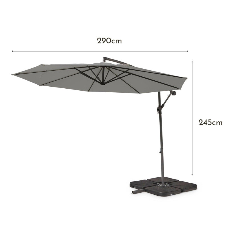 Lankin Rectangular 10 - Piece 8 - Person 180cm L Acacia Outdoor Table Set, Grey