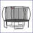 12FT Trampoline Pumpkin- Black Red
