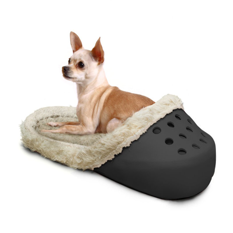 Fleece Pet Bed, Black