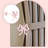 2Pcs Pink Bow Curtain Holdbacks Wall Mounted