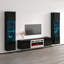 Meuble audio-vidéo flottant noir 103,6 po Luxe-Luxe-2032143344