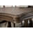 107.6" W Rustic Dining Table, Weathered Oak