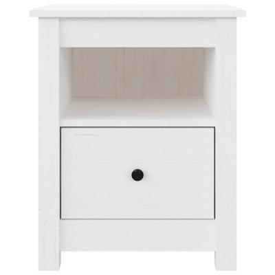 Bedside Cabinet 40X35x49 Cm Solid Wood Pine