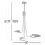 Luminaire suspendu à DEL 3 lumières Inge