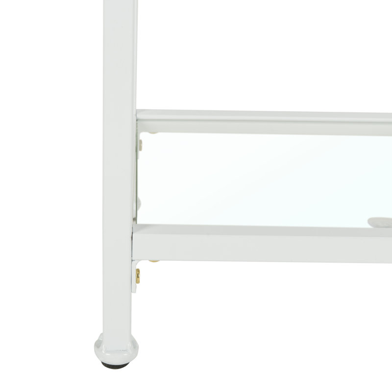 Castaic Etagere Bookcase, White