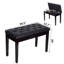 Banc de rangement rembourré en similicuir