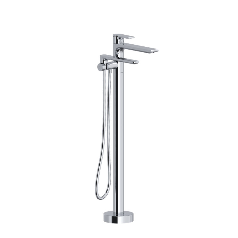 Garniture de robinet de baignoire thermostatique à un trou Fresk, Chrome