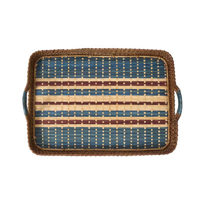 Danish Stripe Tray - Navy