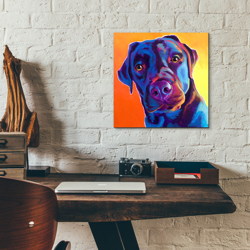 «Lab - Kona» par Dawg Painter, H 12 po x l 12 po x P 0,13 po