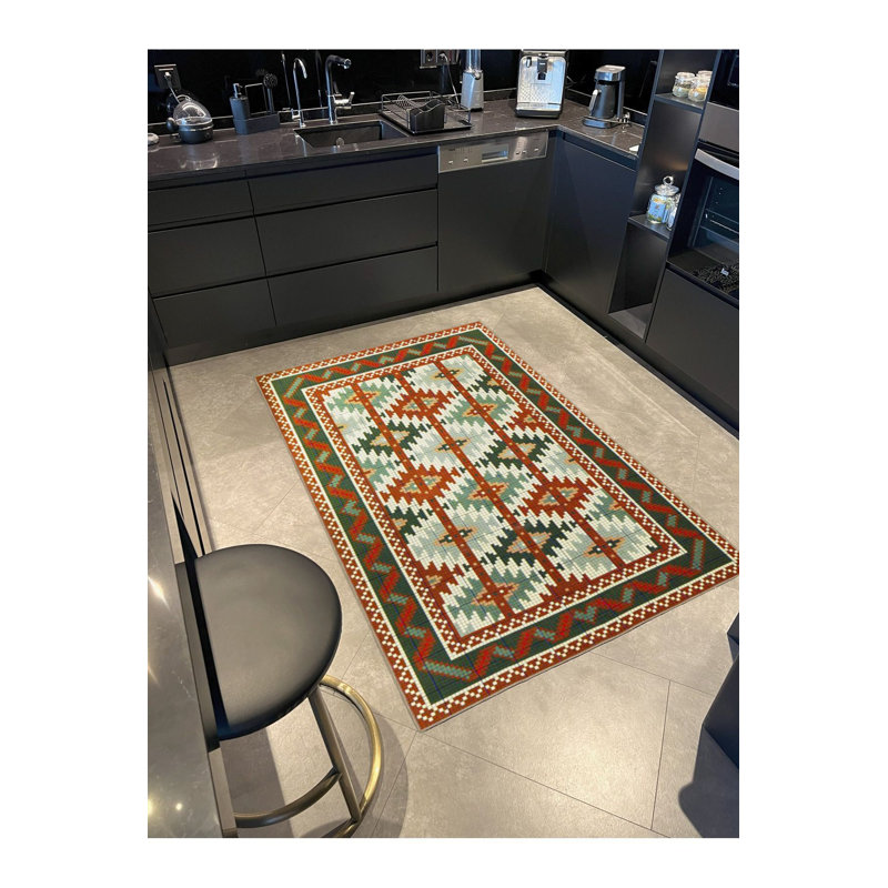 Tapis tissé à la machine, Rond 3 pi 11 po