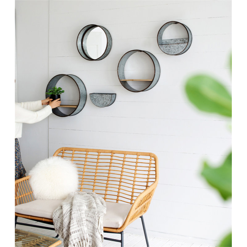 Pot de fleurs mural rond Farmhouse