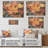 Yellow And Orange Autumn Maple Leaves II - Tree Maple On Wood Print-1375323906