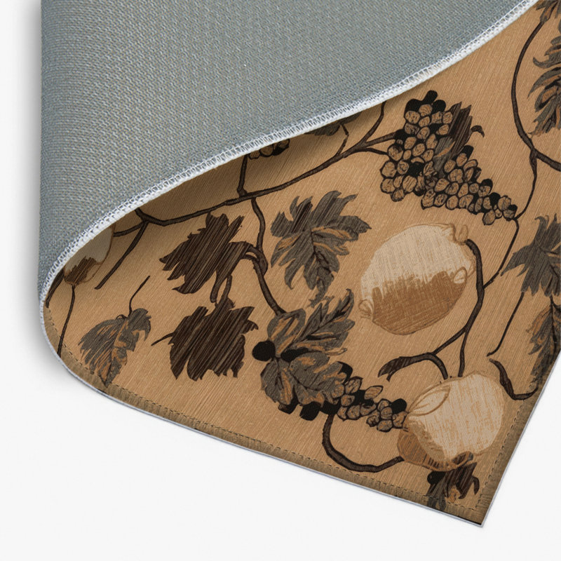 Tapis d'intérieur et d'extérieur brun français