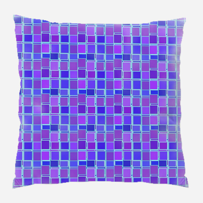Background Geometric Microsuede Reversible Throw Pillow