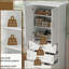 Armoire de rangement de 72,2 po de hauteur avec 3 tiroirs et tablette réglable-850398636