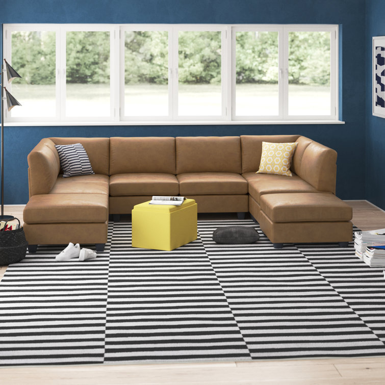 Barnwell 8 - Piece Faux Leather Sectional