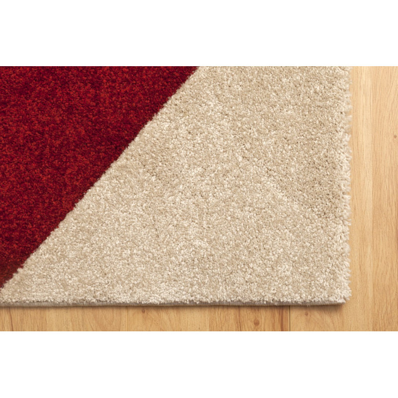 Picasso Futurism Red/Cream/Grey Rug