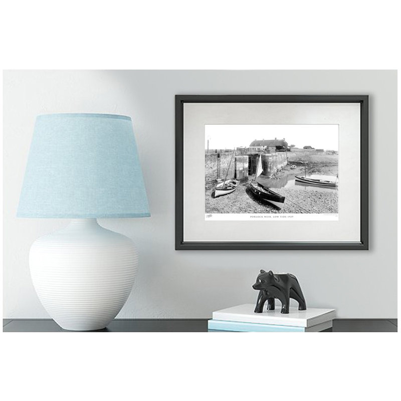 Porlock Weir, Low Tide 1929 - Single Picture Frame Print, 60cm H x 80cm W x 2.3cm D