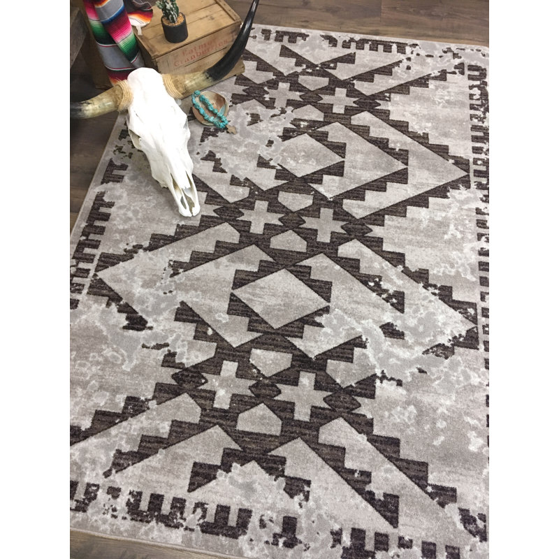Bellbrook Southwestern Indoor Rug, Rectangle 4' x 5'